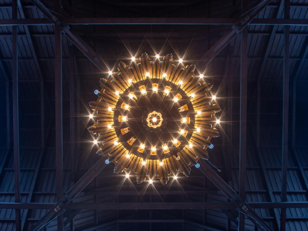 Chandelier Lamp Lighting Light Bottom-view