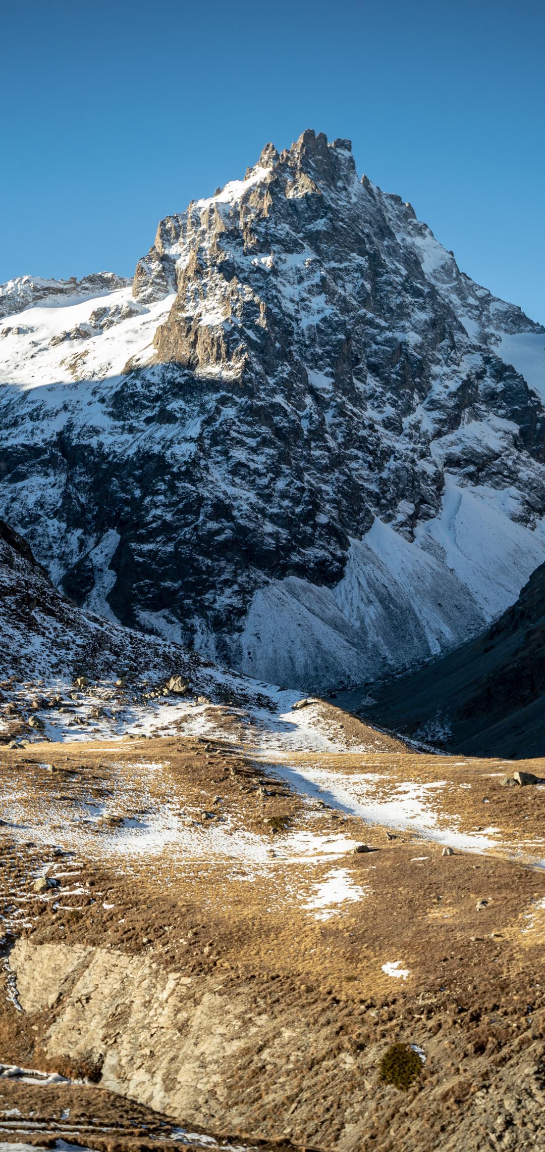 Mountains Peak Snow Nature Landscape