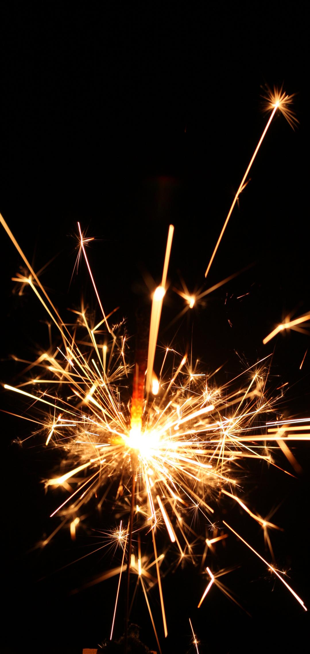 Sparkler Sparks Light Holiday Dark