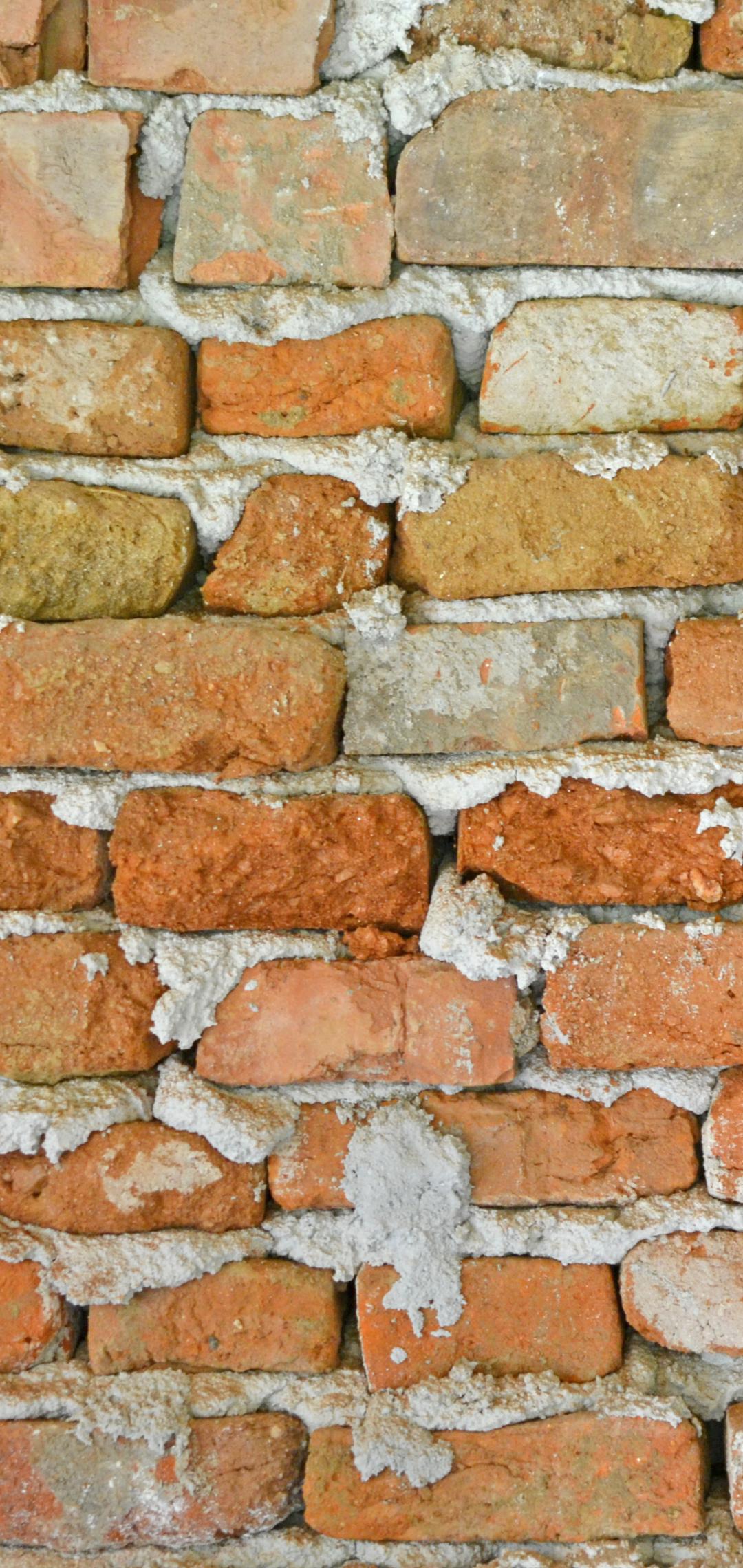 Wall Brick Surface Rough Brown