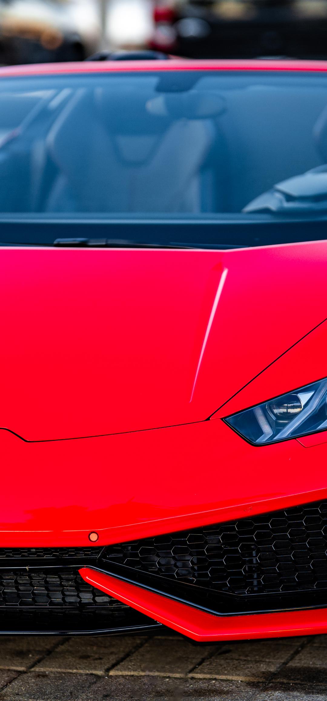 Lamborghini Car Sports-car Red Front-view