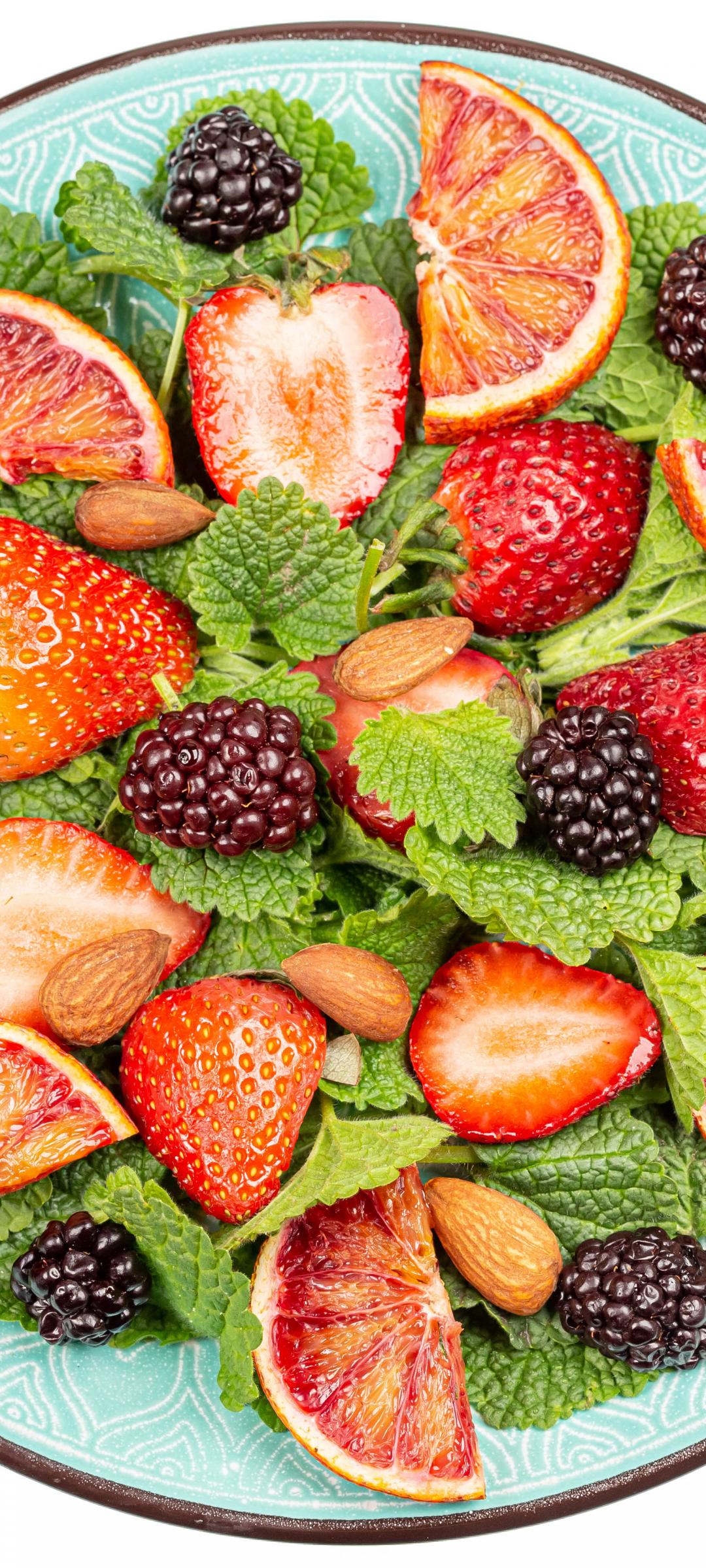 Fruit Berries Plate Wedges Fresh