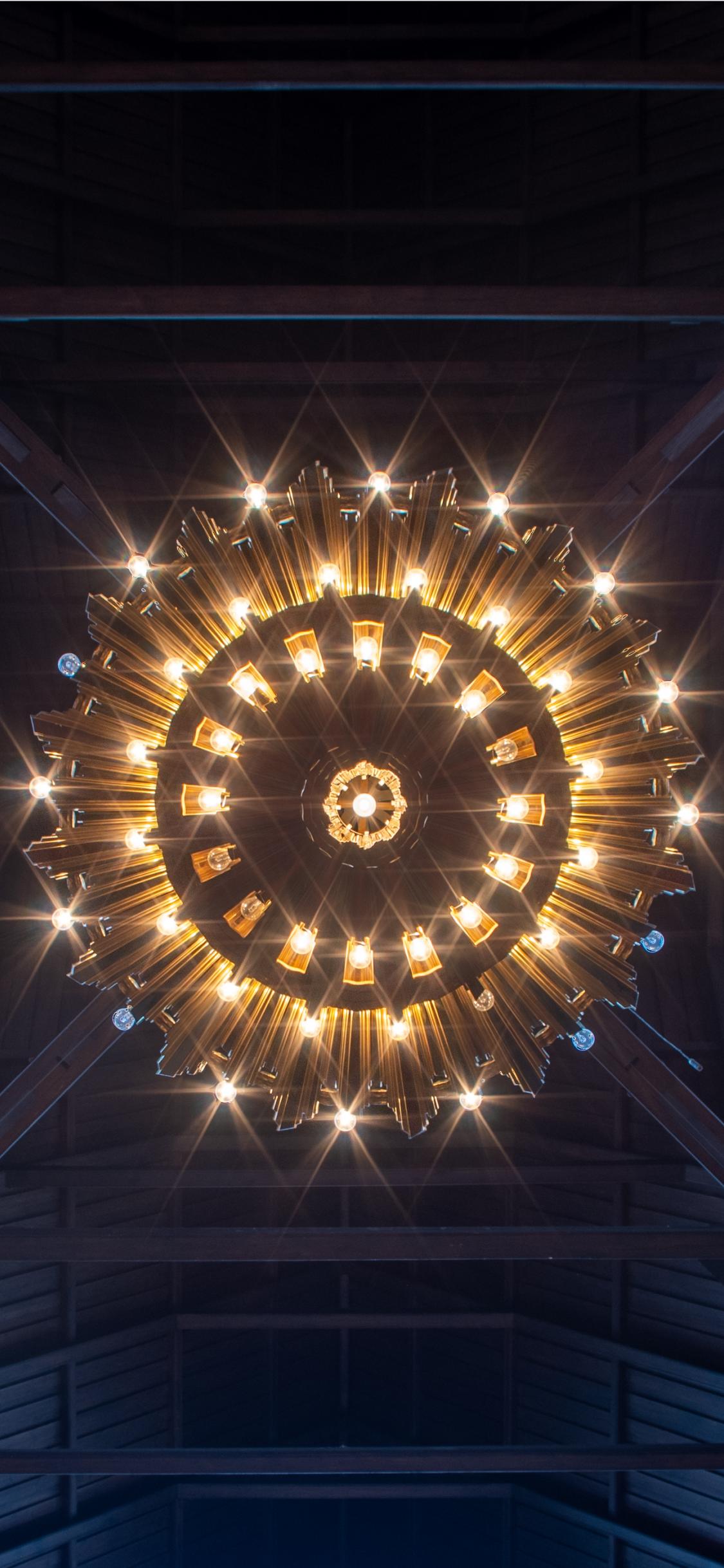 Chandelier Lamp Lighting Light Bottom-view