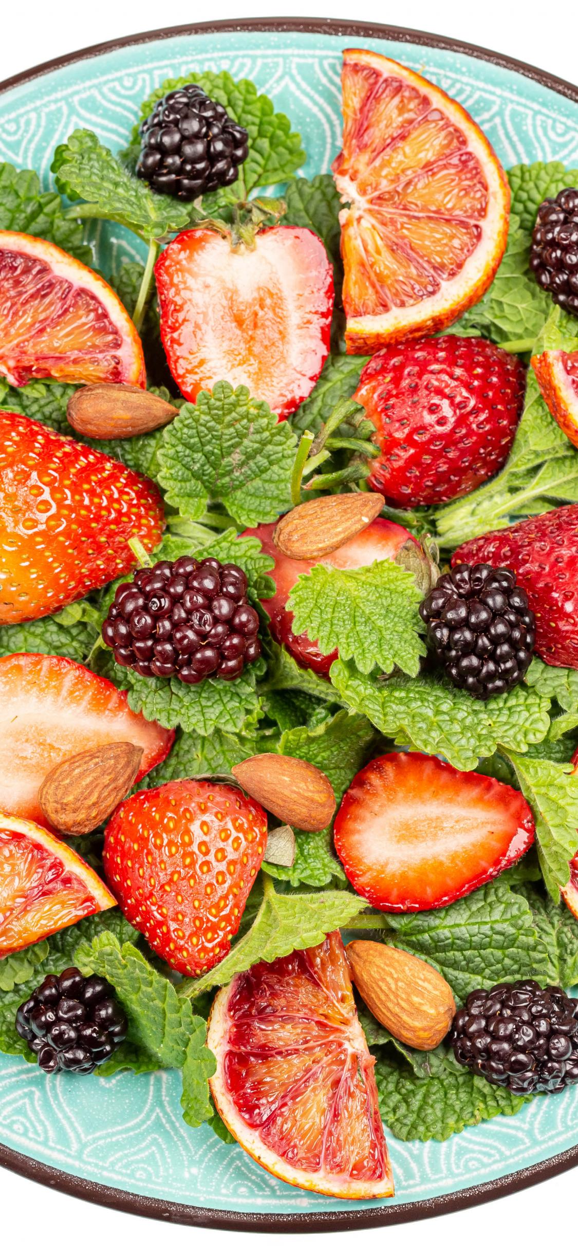 Fruit Berries Plate Wedges Fresh