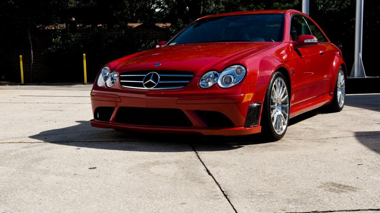 Mercedes Car Red Parking