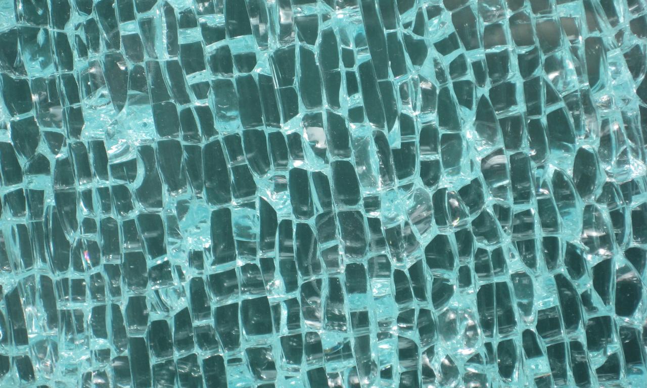 Glass Cranny Shards Broken Blue Texture