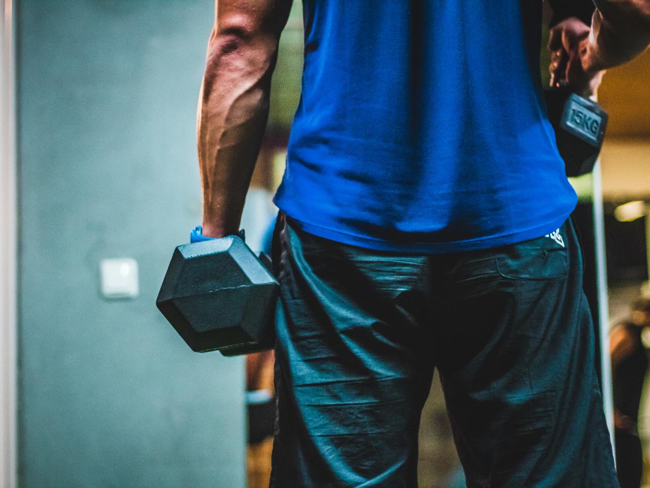 Dumbbell Arm Man Gym Sport
