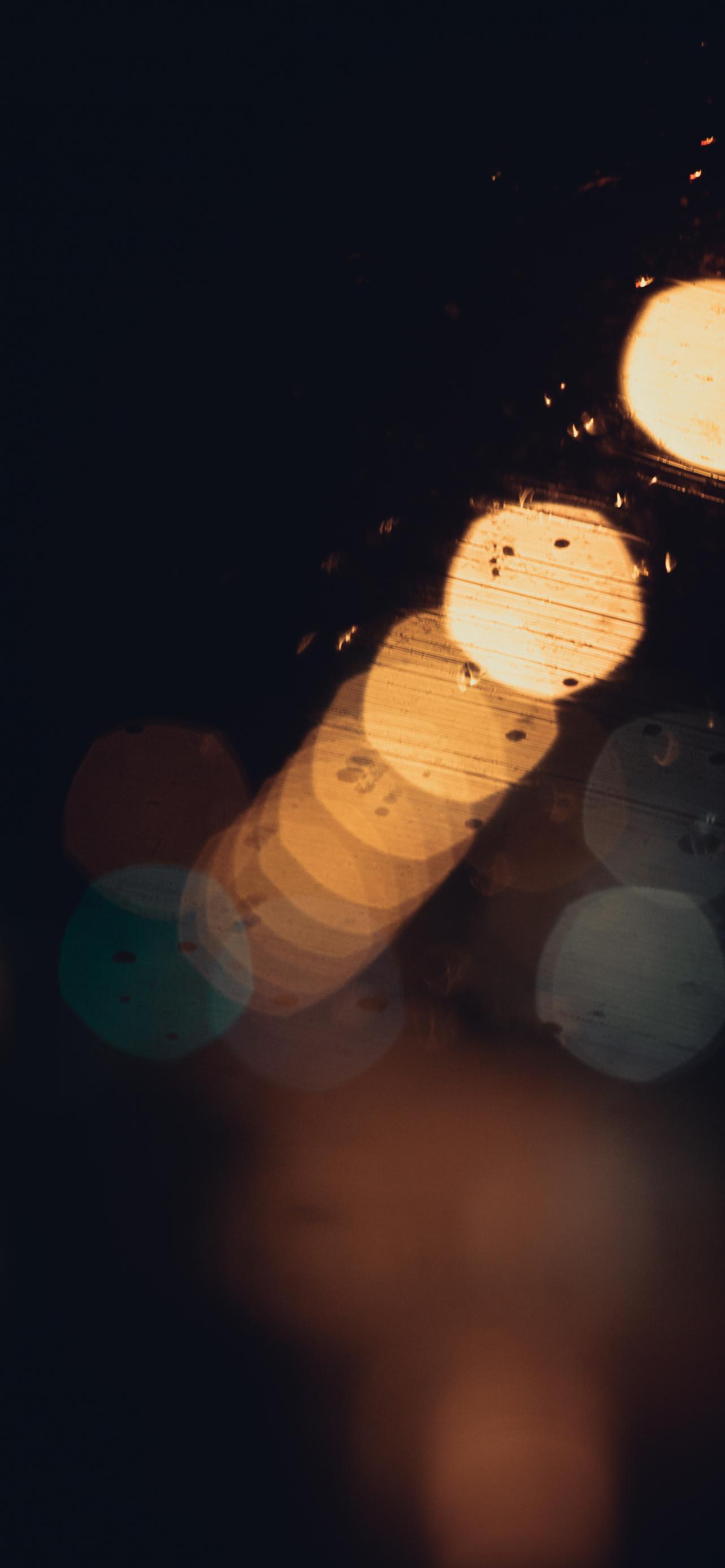 Bokeh Glare Glass Drops Macro