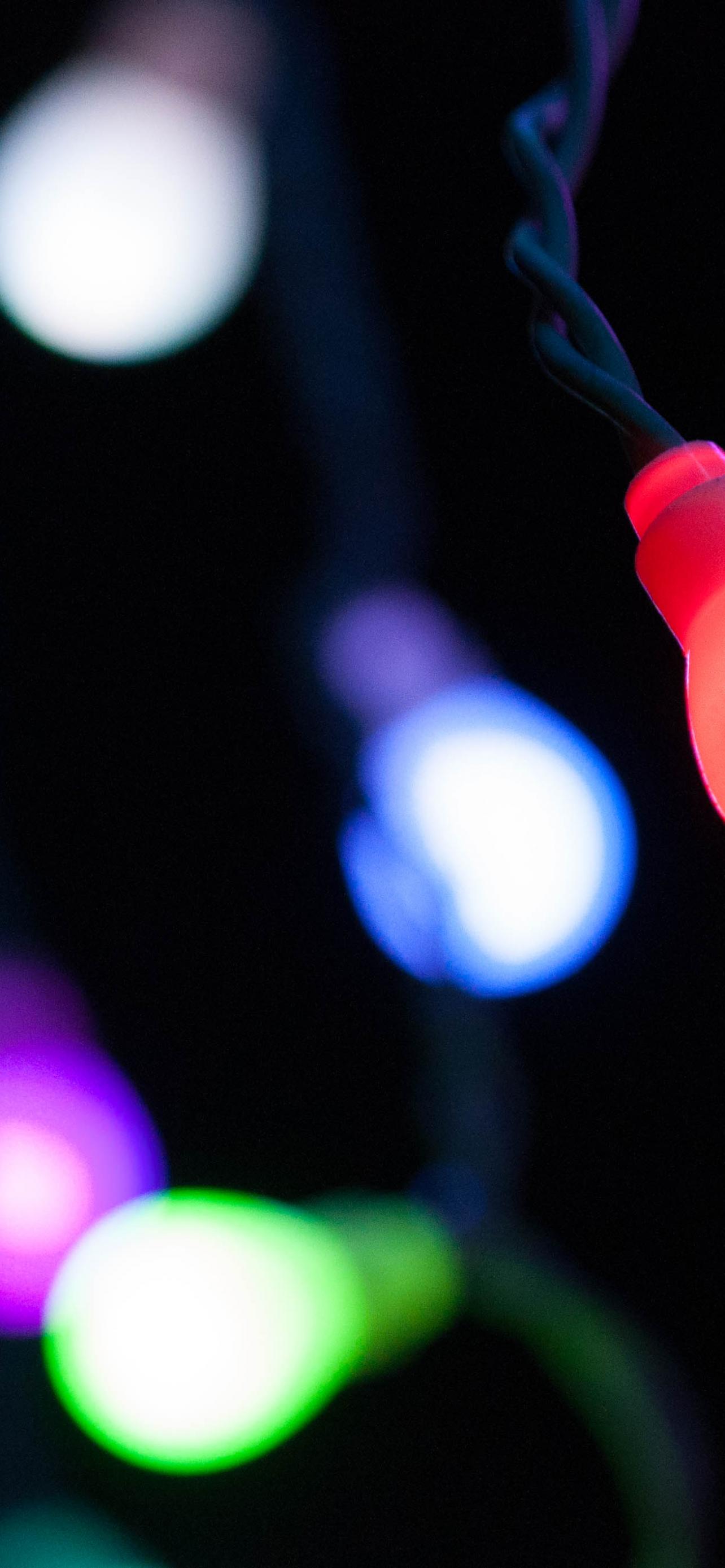 Garland Light-bulb Light Red Dark