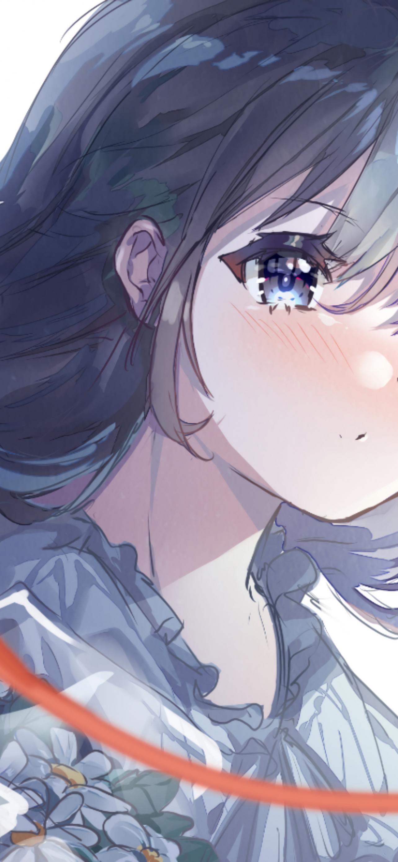 Girl Face Sad Anime
