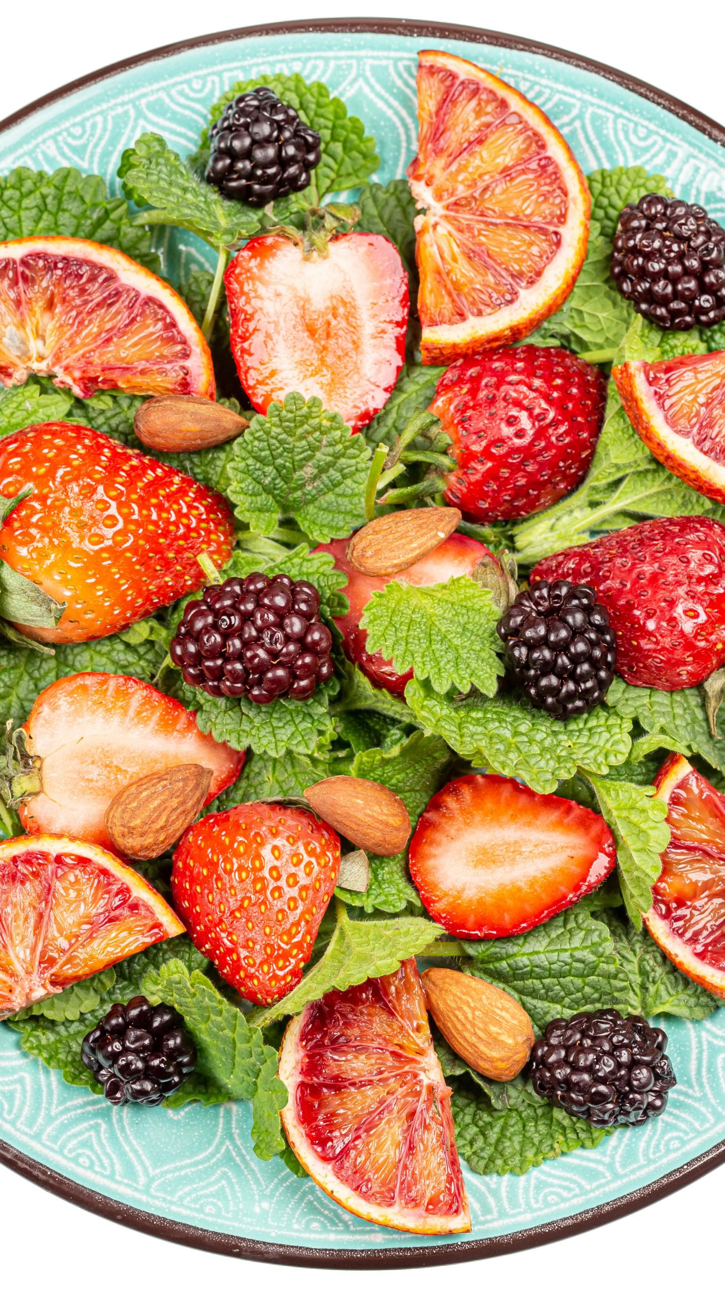 Fruit Berries Plate Wedges Fresh