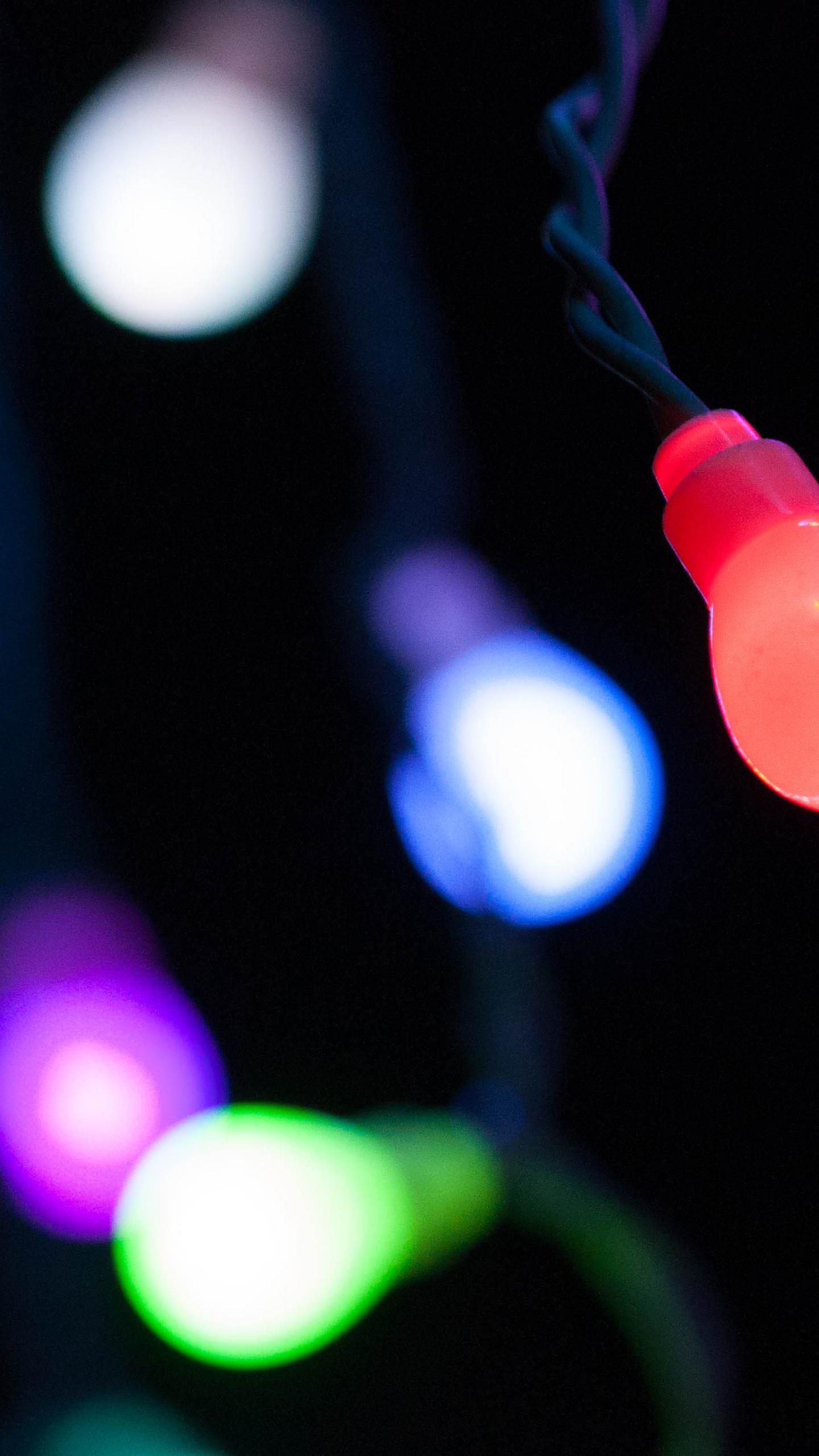 Garland Light-bulb Light Red Dark