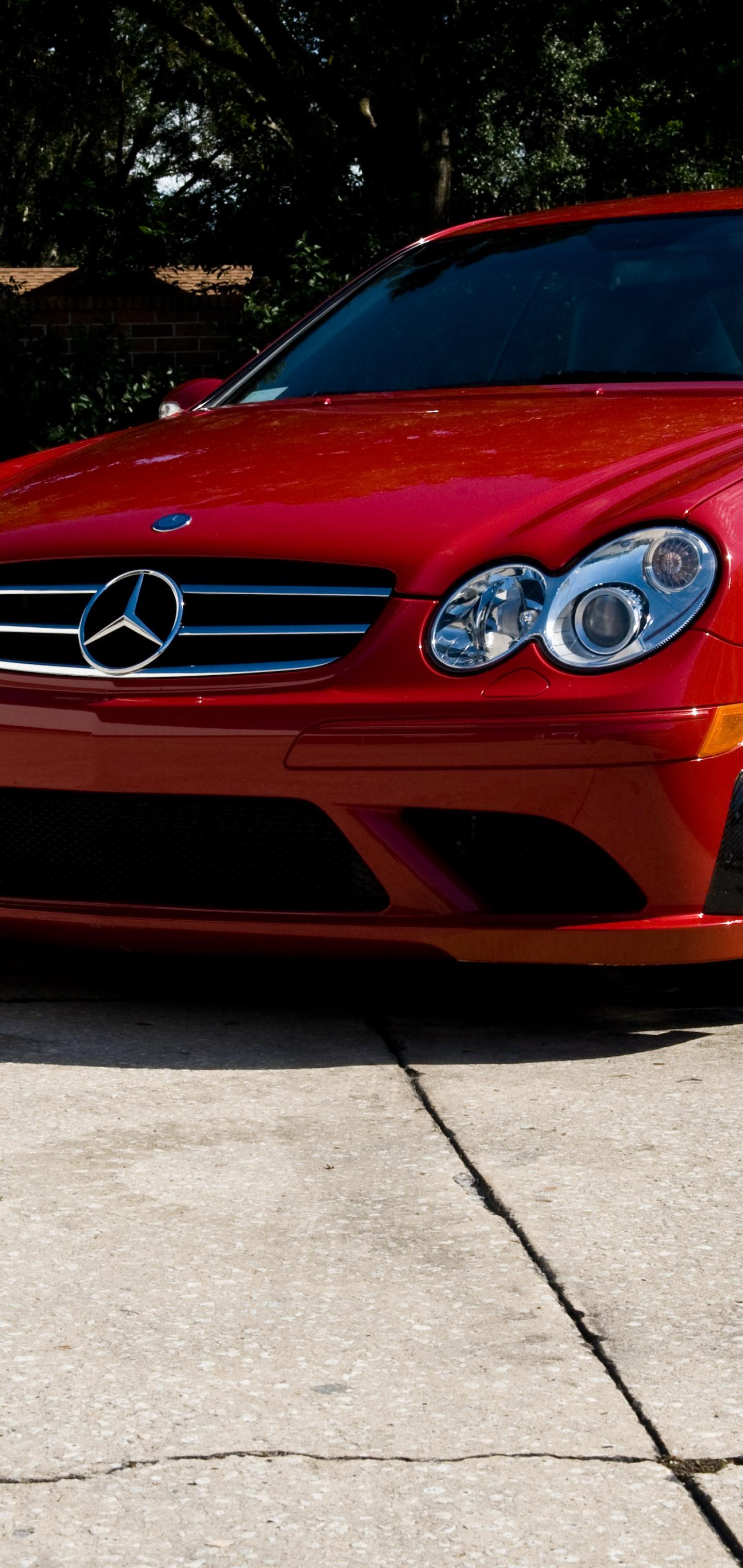 Mercedes Car Red Parking
