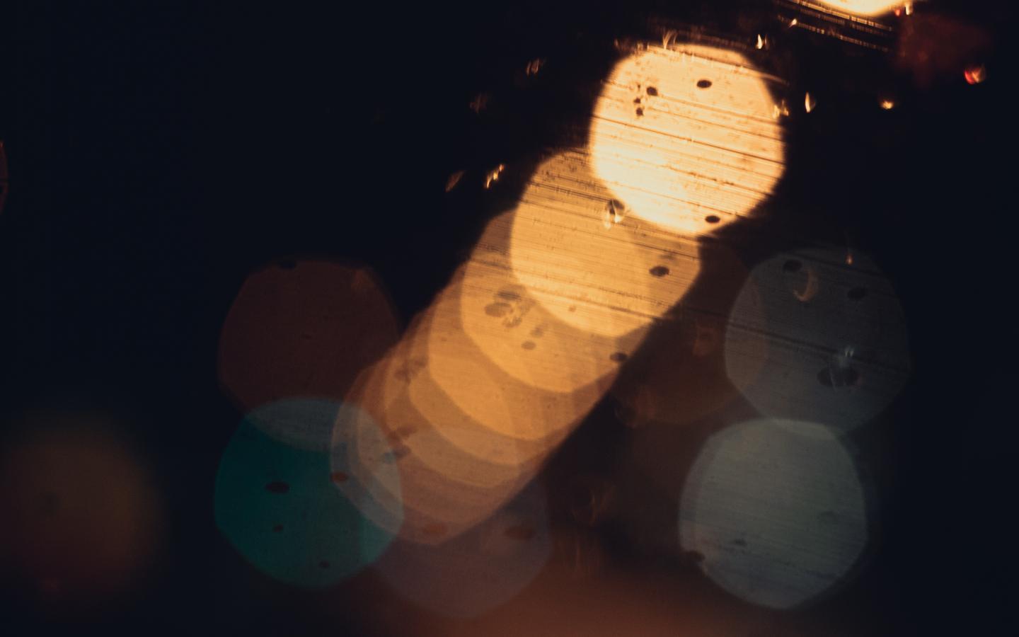 Bokeh Glare Glass Drops Macro