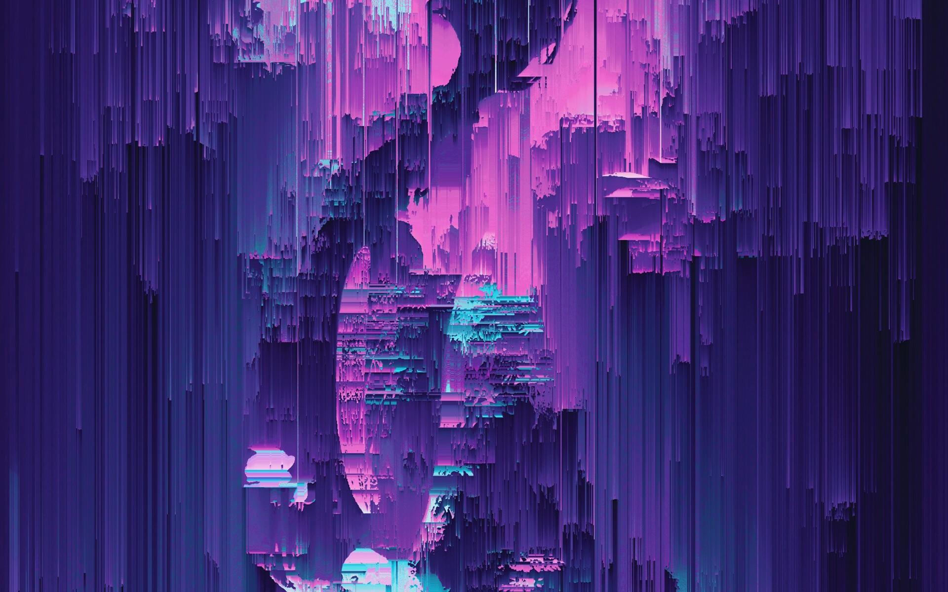 Stripes Interference Purple Abstraction