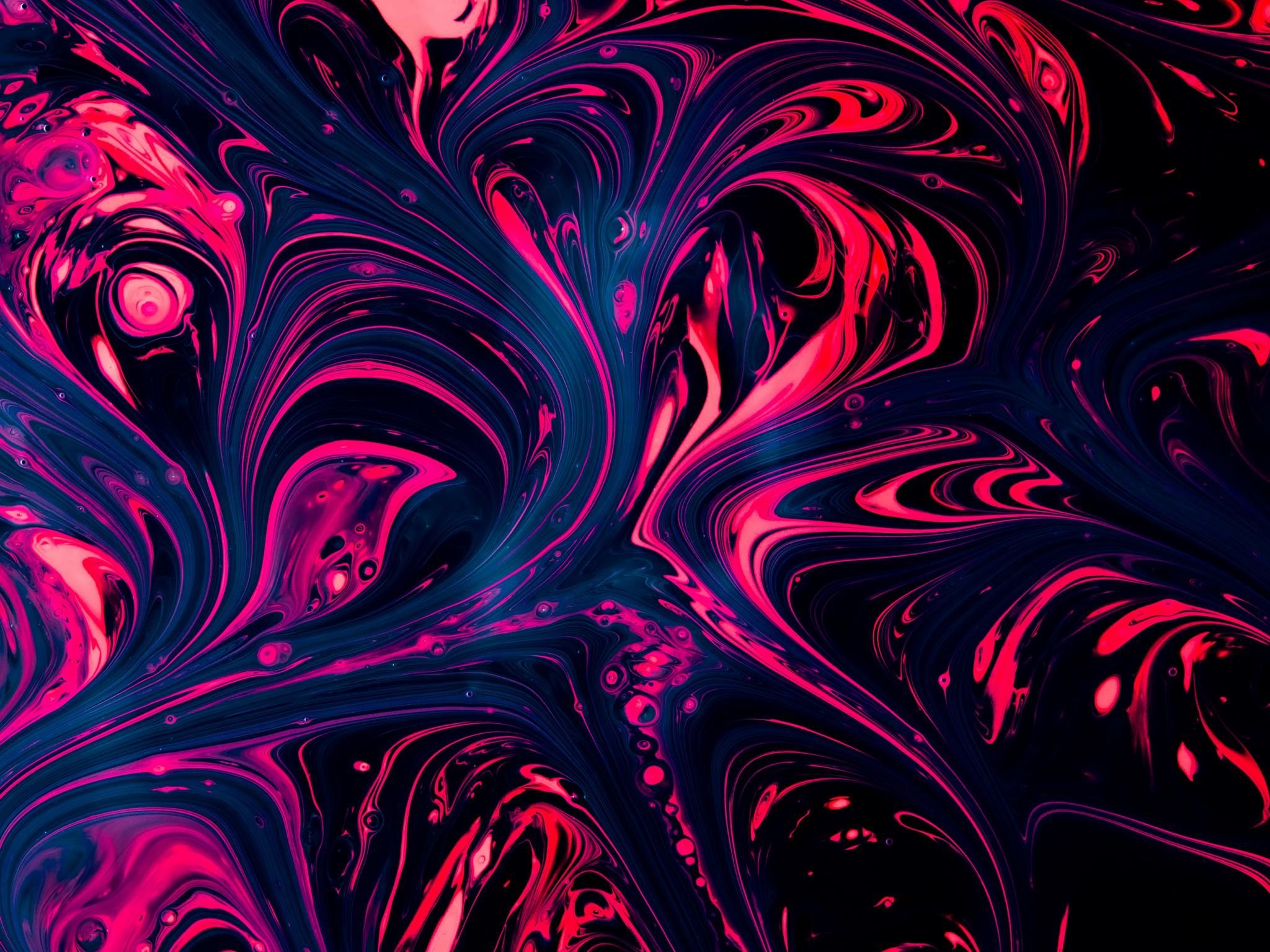 Paint Stains Abstraction Purple