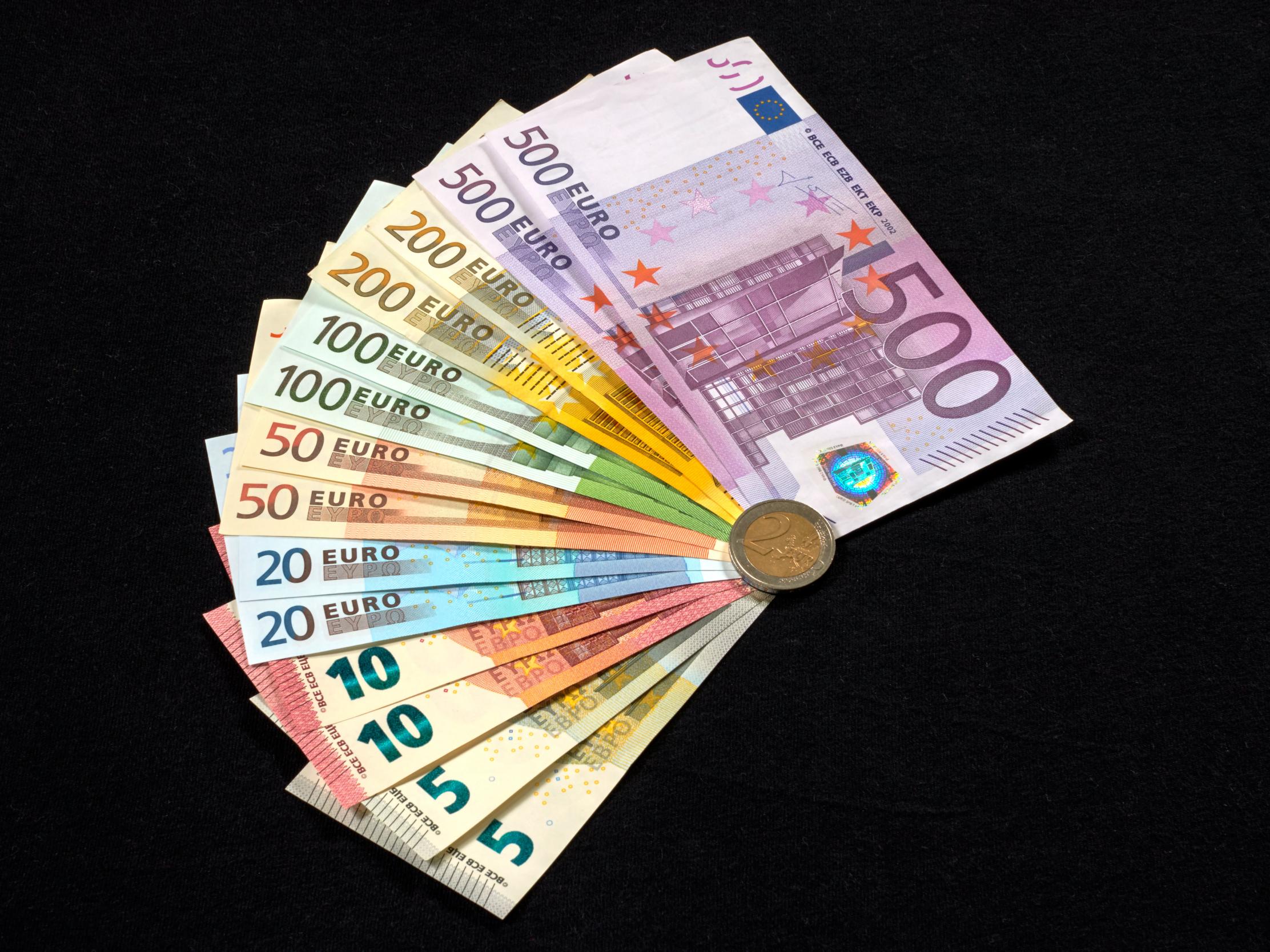 Euro Bills Currency Money