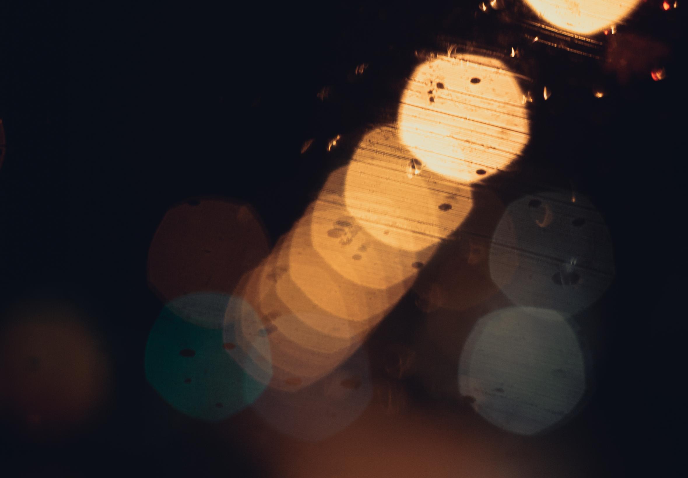Bokeh Glare Glass Drops Macro