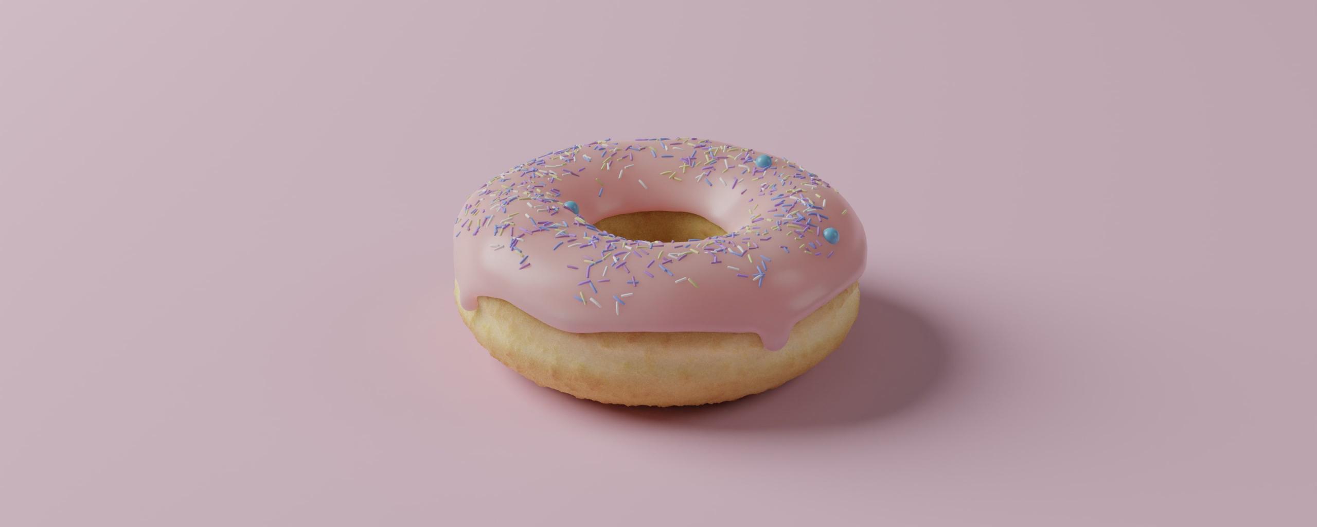 Donut Icing Sprinkling Pink