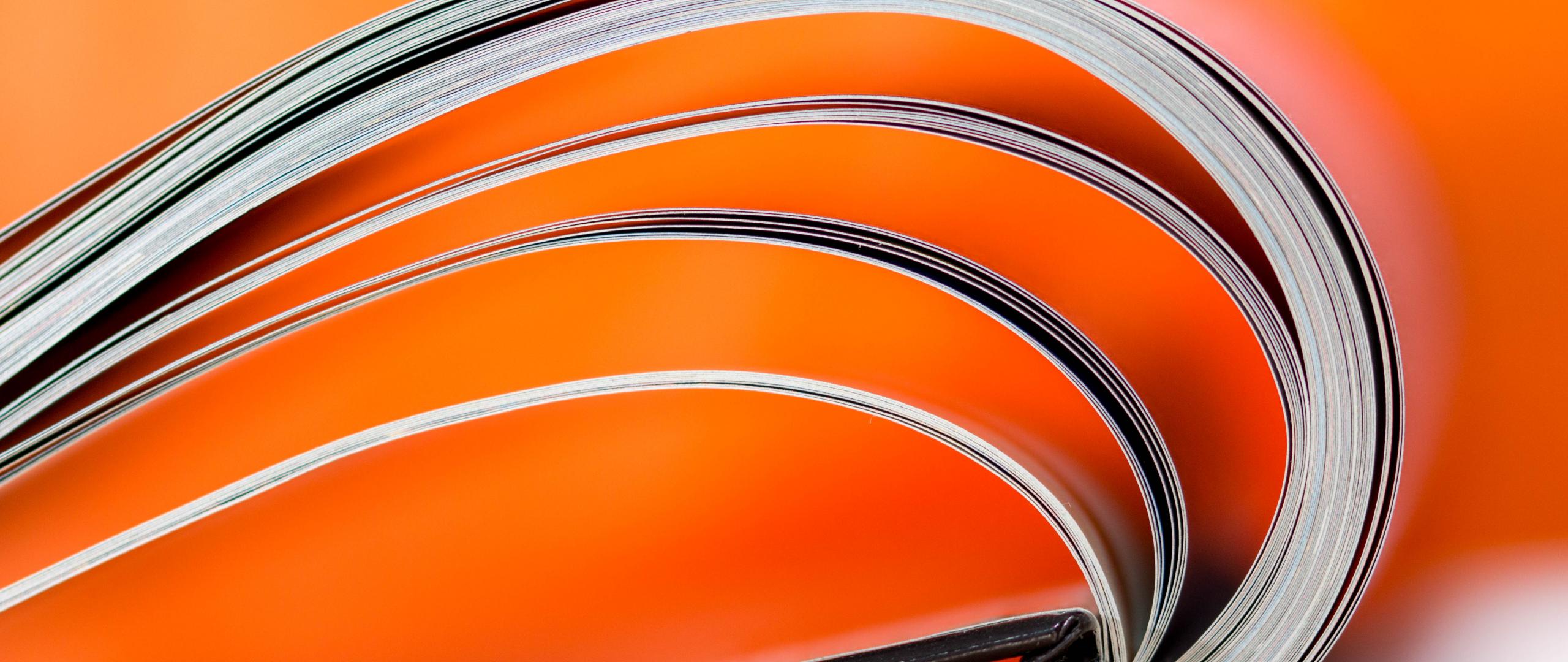 Book Pages Orange