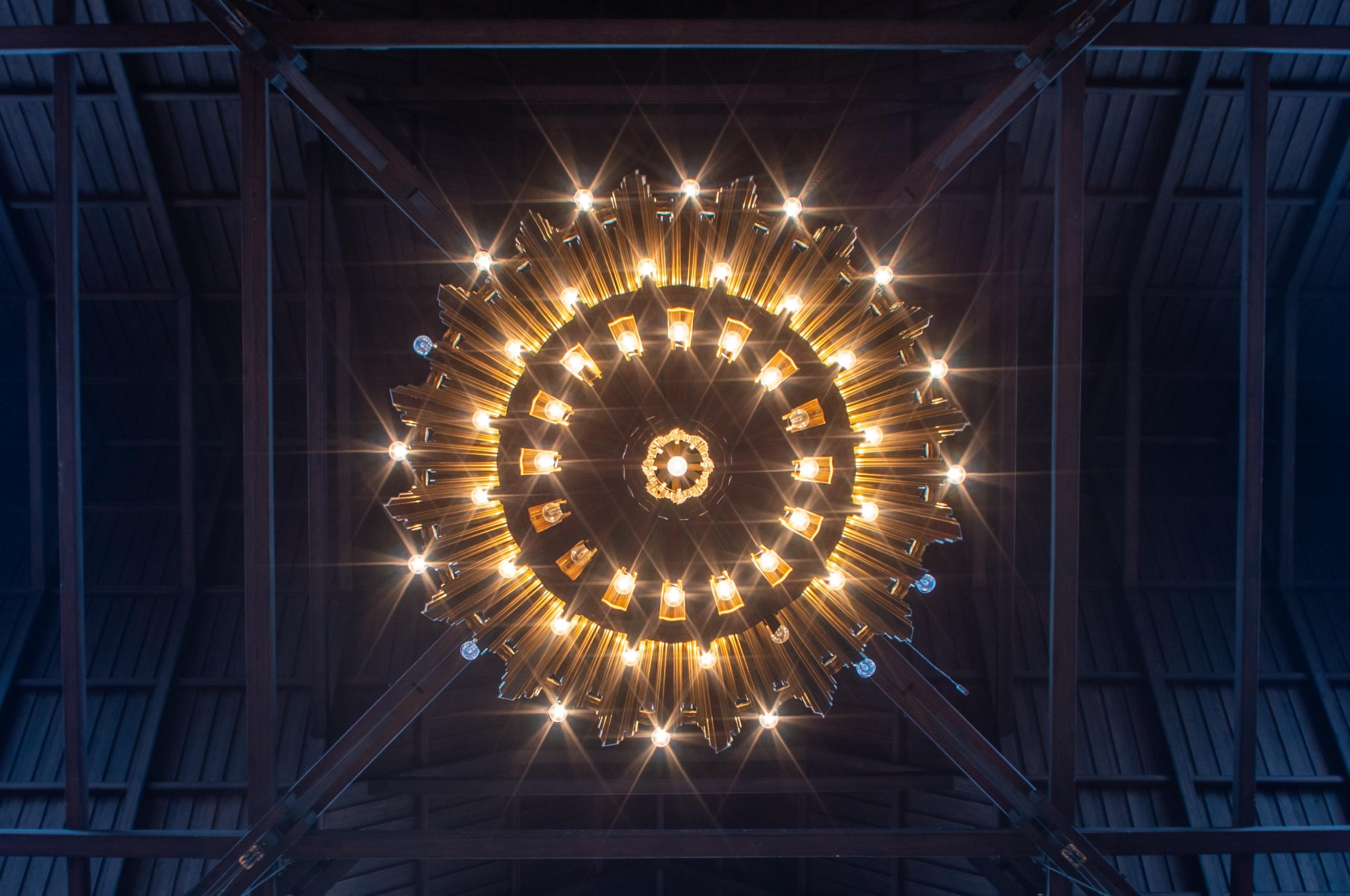 Chandelier Lamp Lighting Light Bottom-view