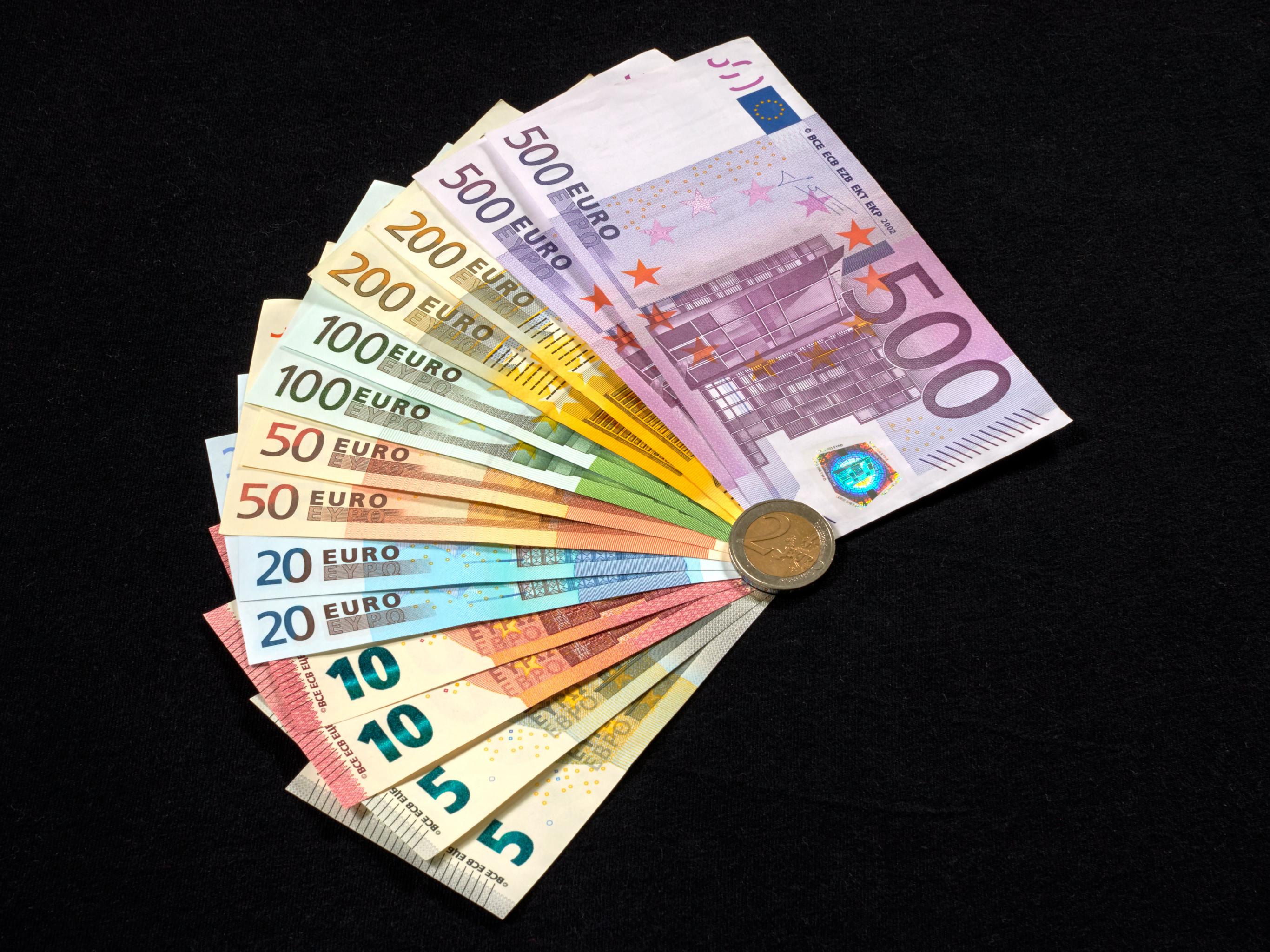 Euro Bills Currency Money
