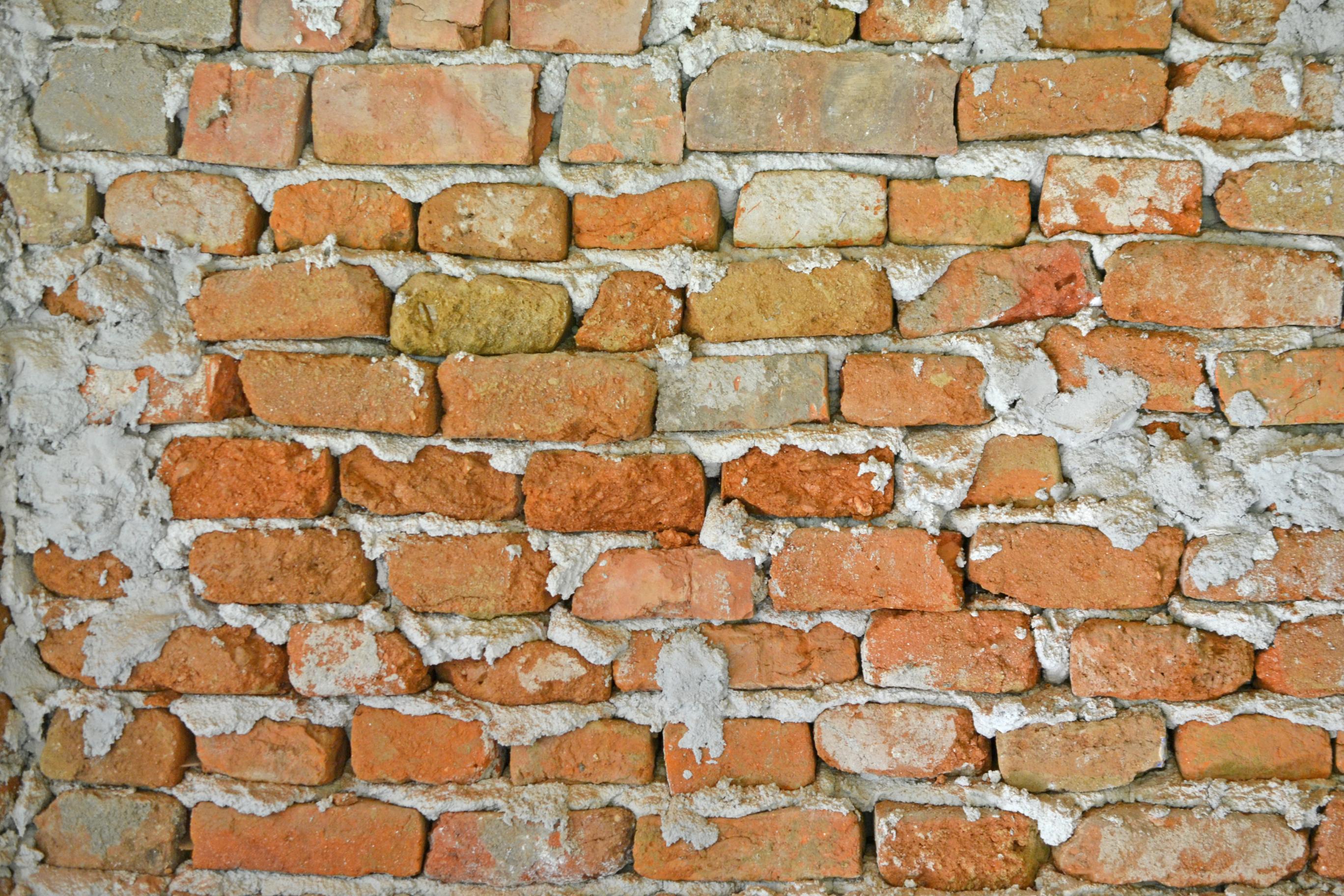 Wall Brick Surface Rough Brown