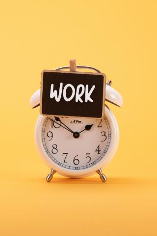 Alarm-clock Clock Time Work Word Yellow