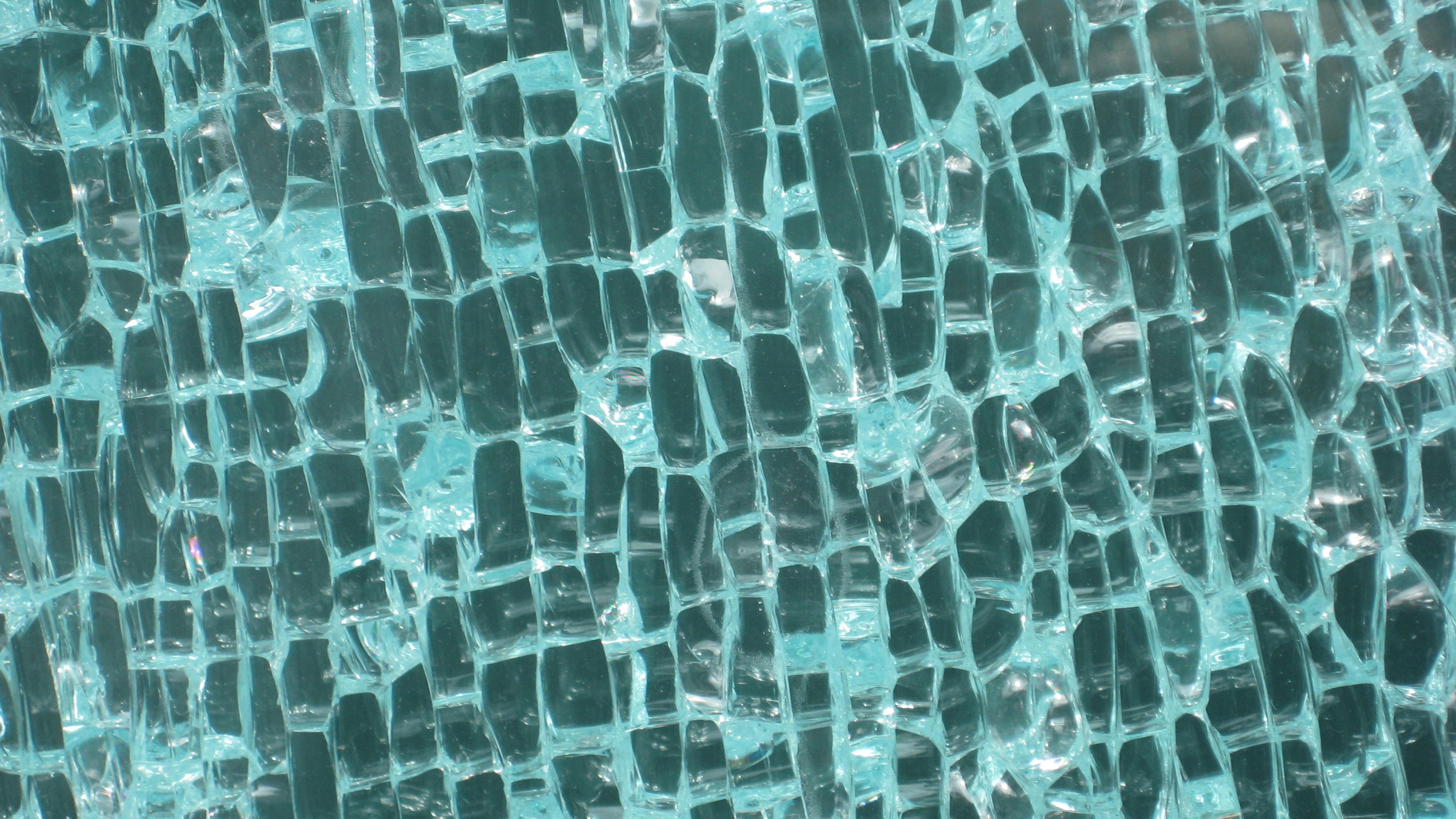 Glass Cranny Shards Broken Blue Texture