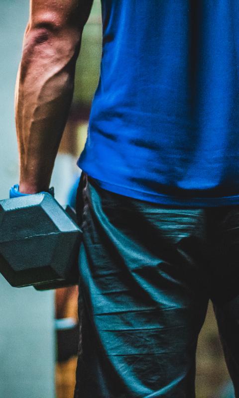 Dumbbell Arm Man Gym Sport