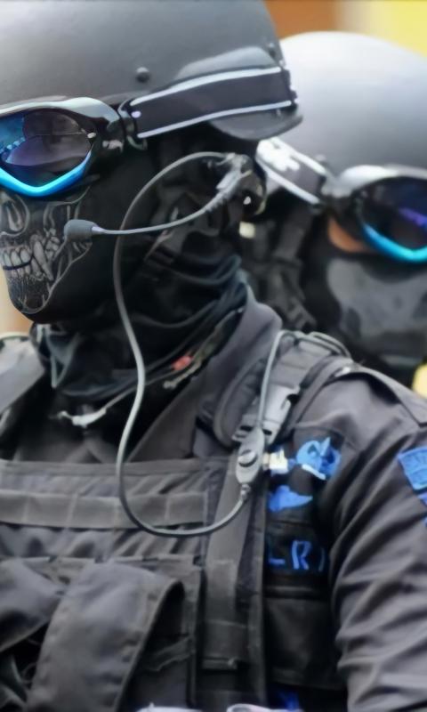 Soldier Special-forces Military Mask Helmet Rifle Army