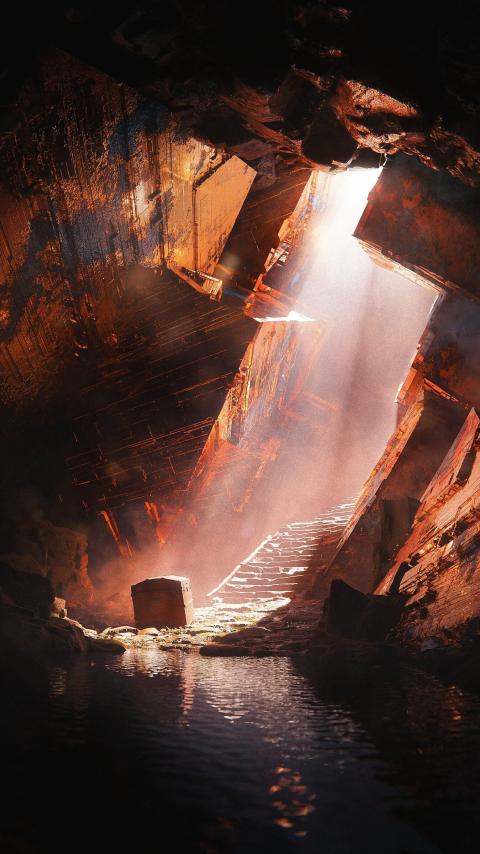 Cave Ruins Chest Dark
