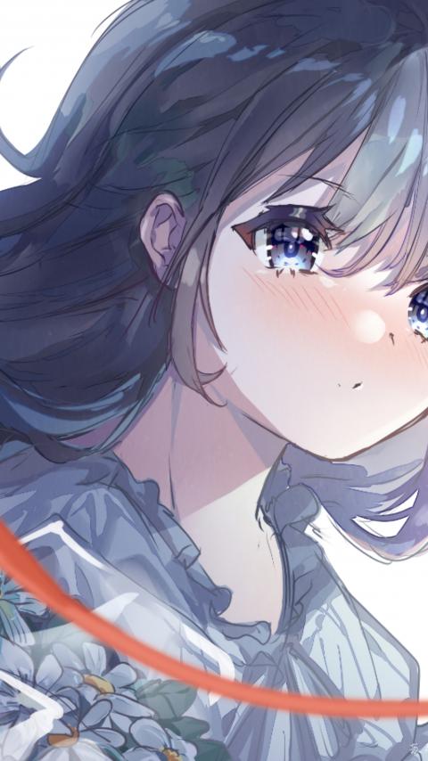 Girl Face Sad Anime