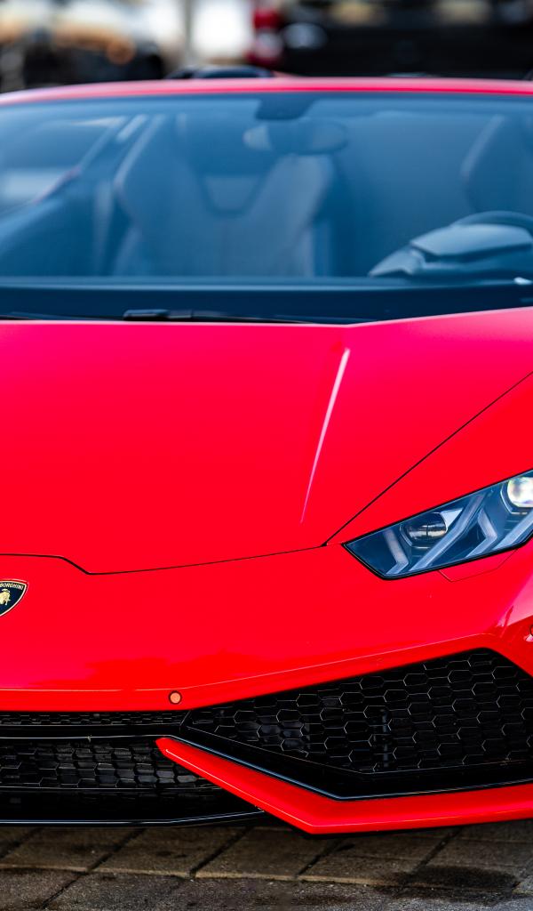 Lamborghini Car Sports-car Red Front-view