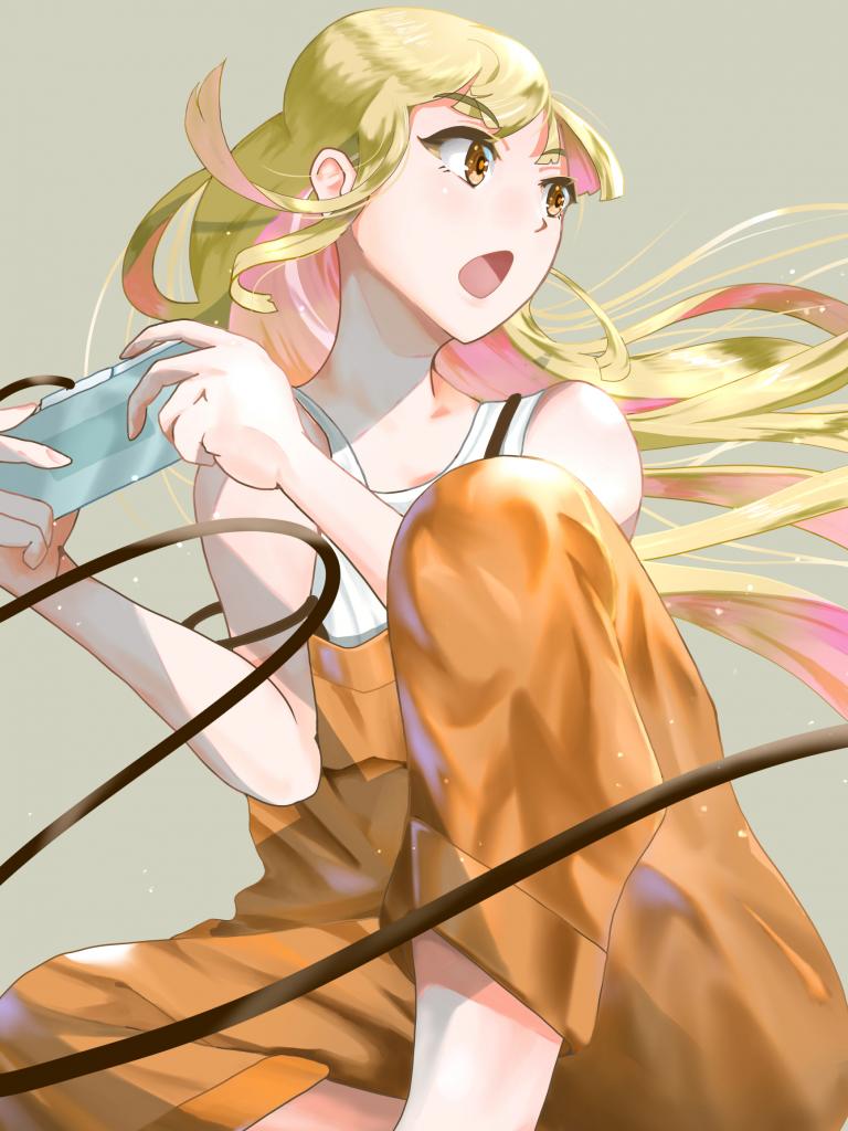 Girl Gamer Gamepad Anime Art