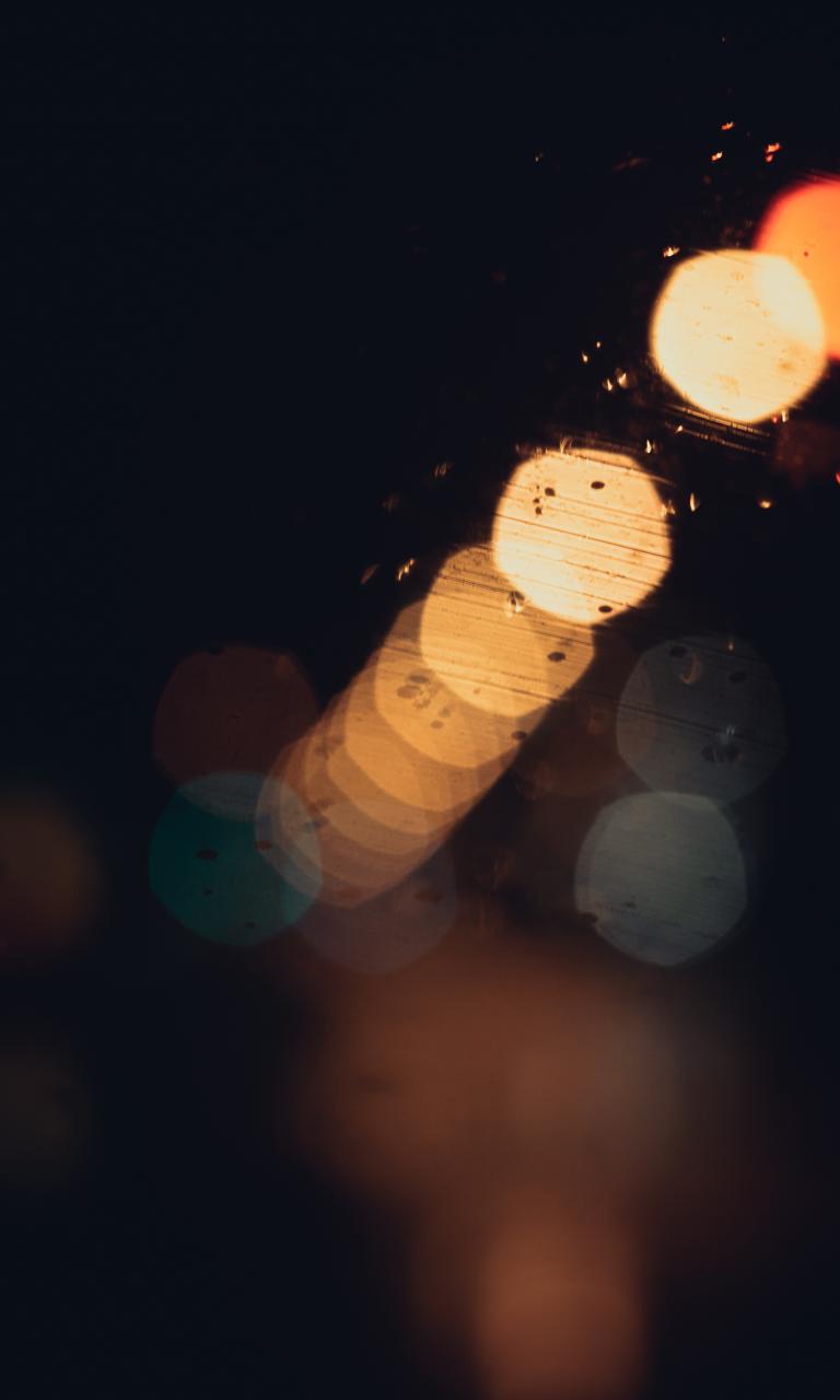 Bokeh Glare Glass Drops Macro