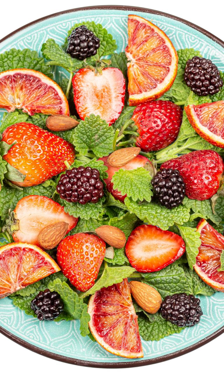Fruit Berries Plate Wedges Fresh