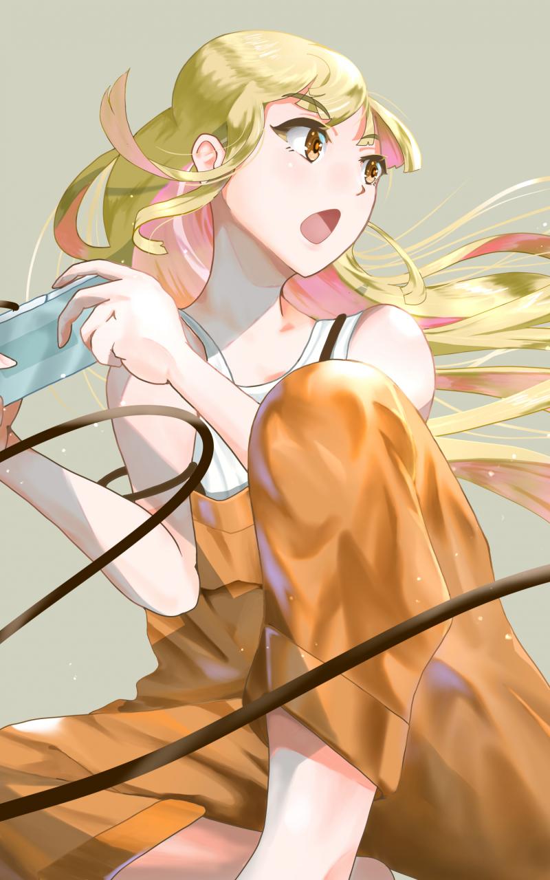 Girl Gamer Gamepad Anime Art