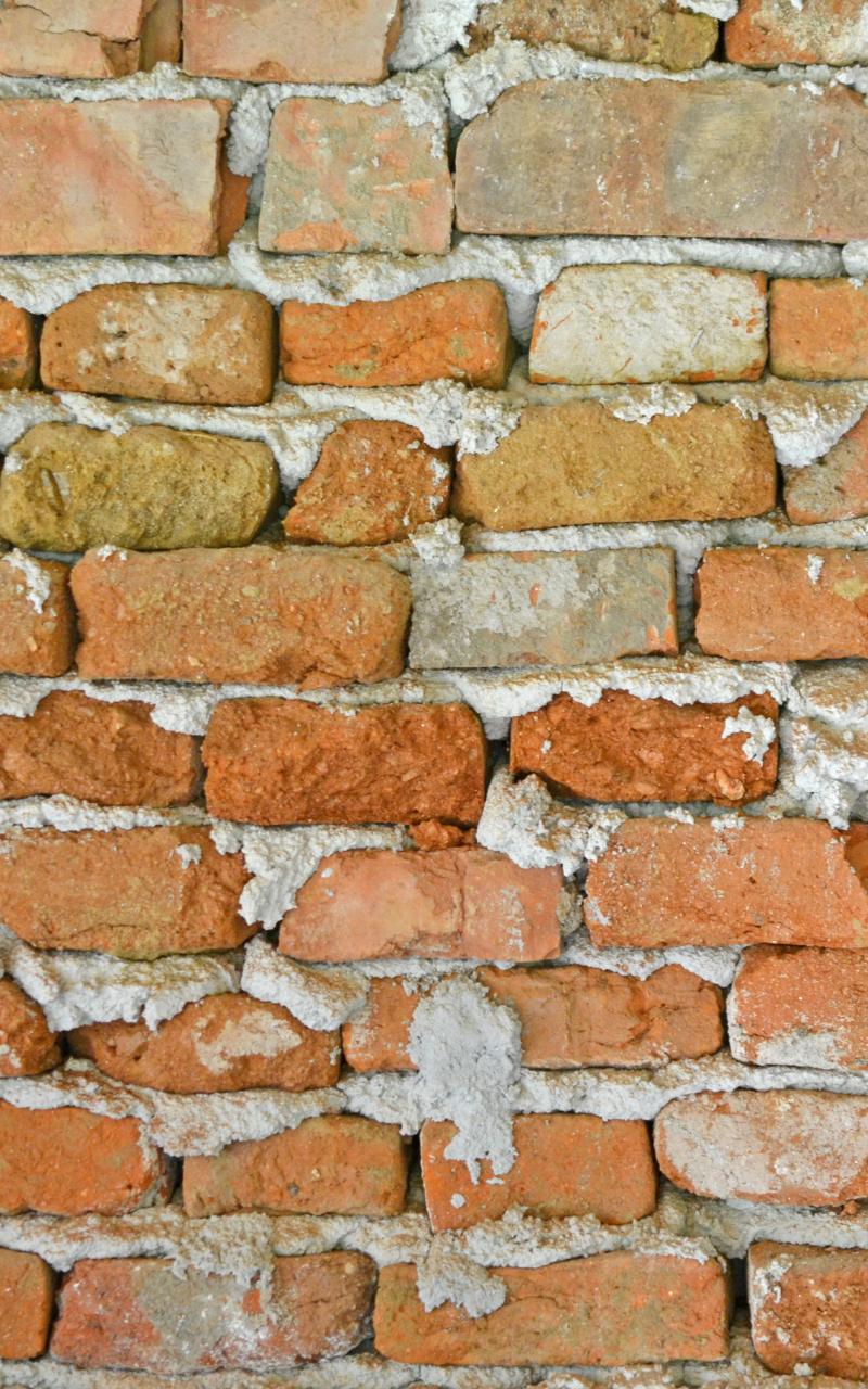 Wall Brick Surface Rough Brown
