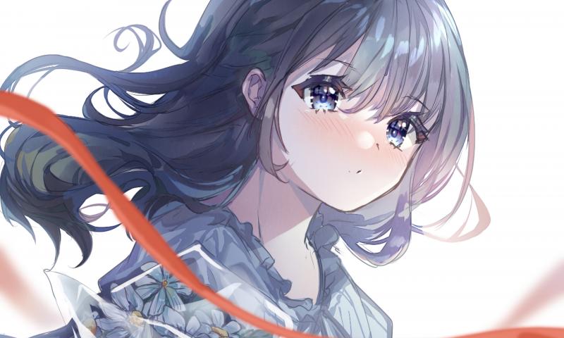 Girl Face Sad Anime