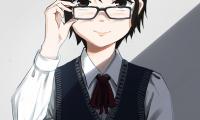 Boy Glasses Anime Art Cartoon