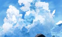 Boy Pages Clouds Anime Art Cartoon