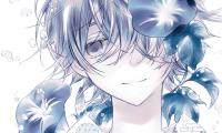 Boy Smile Kimono Anime Art Blue