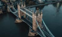 Bridge River Buildings City Aerial-view London