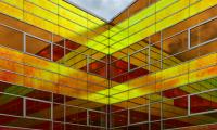 Building Architecture Glass Reflection Yellow