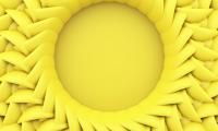 Circle Relief 3d Yellow