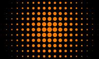 Circles Dots Abstraction Orange Black