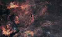 Crescent-nebula Nebula Stars Space