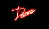 Dance Word Neon Light Red
