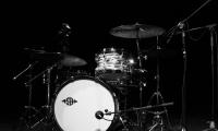 Drums Drum-kit Musical-instrument Music Black-and-white